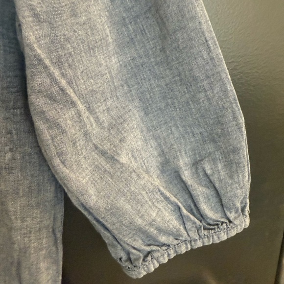 Trovata Birds of Paradise S Mint condition Chambray Blue Jumpsuit with wide leg - Picture 3 of 12